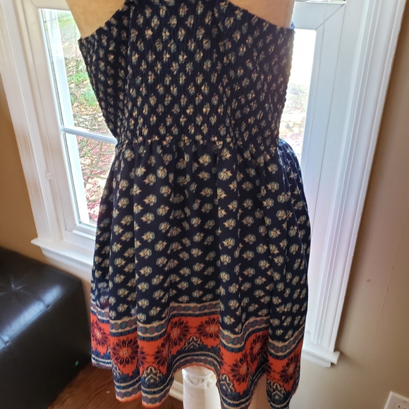 Xhilaration Smocked Fit & Flare Dress - Picture 7 of 8